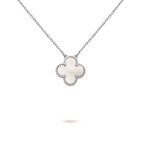 replica van cleef and arpels alhambra necklace|four leaf clover expensive necklace.